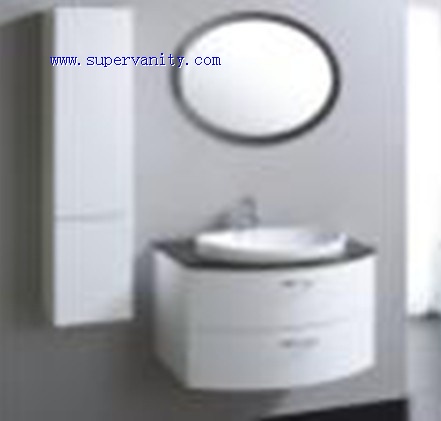 white pvc bathroom cabinet